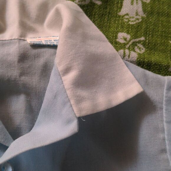 Mayfair blue vintage matching 2 piece outfit with embroidered clown - Picture 7 of 9